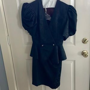 Lord and Taylor Black Skirt Suit